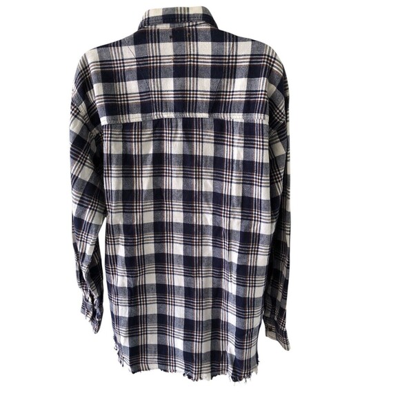 Furst Of A Kind Reworked Flannel Womens OS Reconstructed Upcycled Cottage - Picture 3 of 8